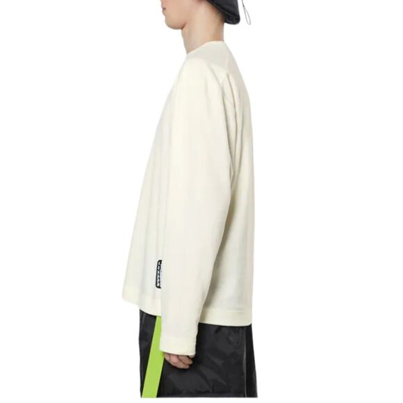 Rains Sweatshirt Men's M Cream Fossil Fleece 18390 Pullover NWT Layer - Picture 6 of 9